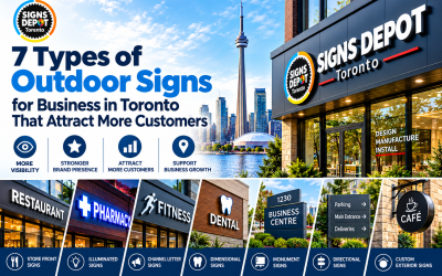 7 Types of Outdoor Signs for Business in Toronto That Attract More Customers