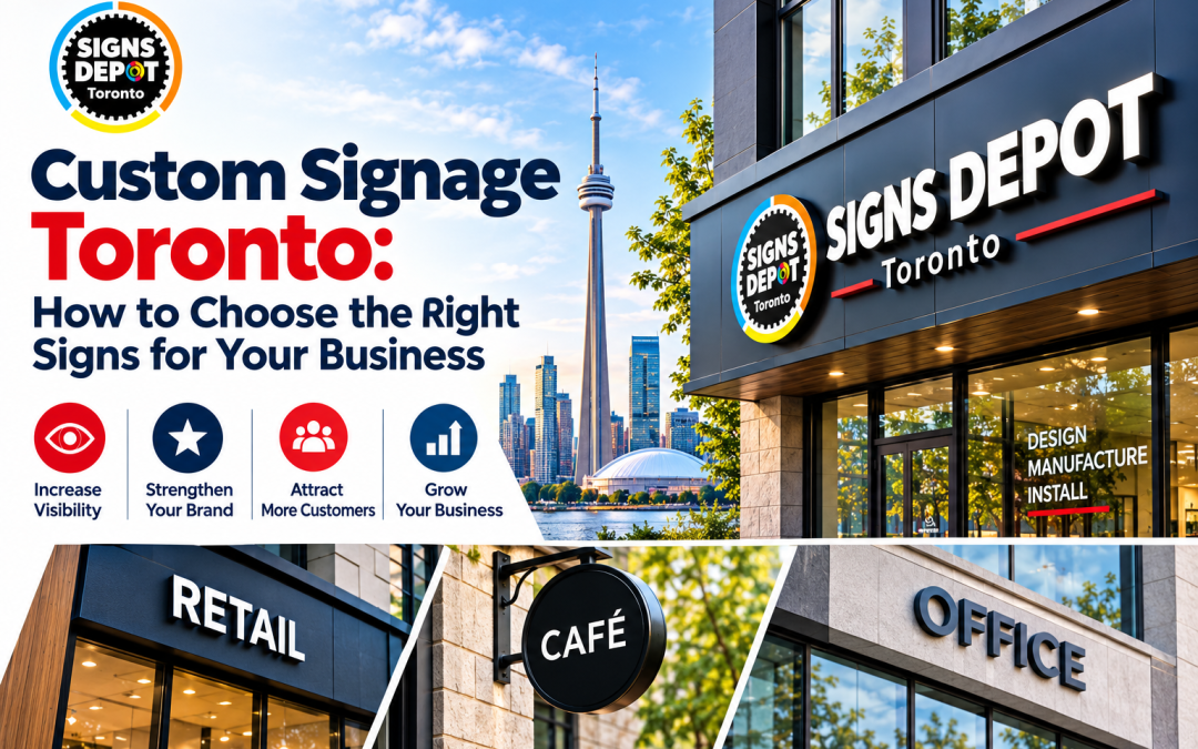 Custom Signage Toronto: How to Choose the Right Signs for Your Business