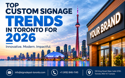 Top Custom Signage Trends in Toronto for 2026