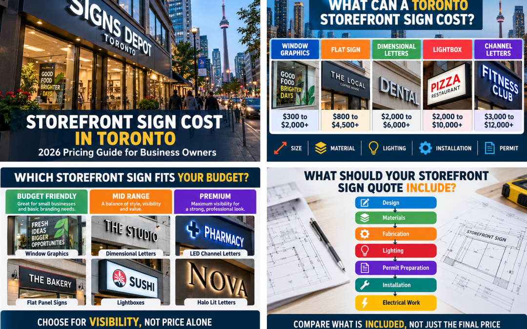 How Much Does a Storefront Sign Cost in Toronto and What Should Your Quote Include?
