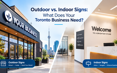 Outdoor vs. Indoor Signs: What Does Your Toronto Business Need?