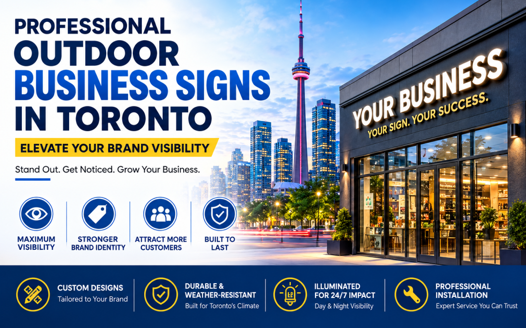 Professional Outdoor Business Signs in Toronto: Elevate Your Brand Visibility