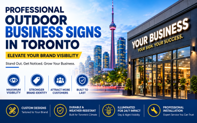 Professional Outdoor Business Signs in Toronto: Elevate Your Brand Visibility