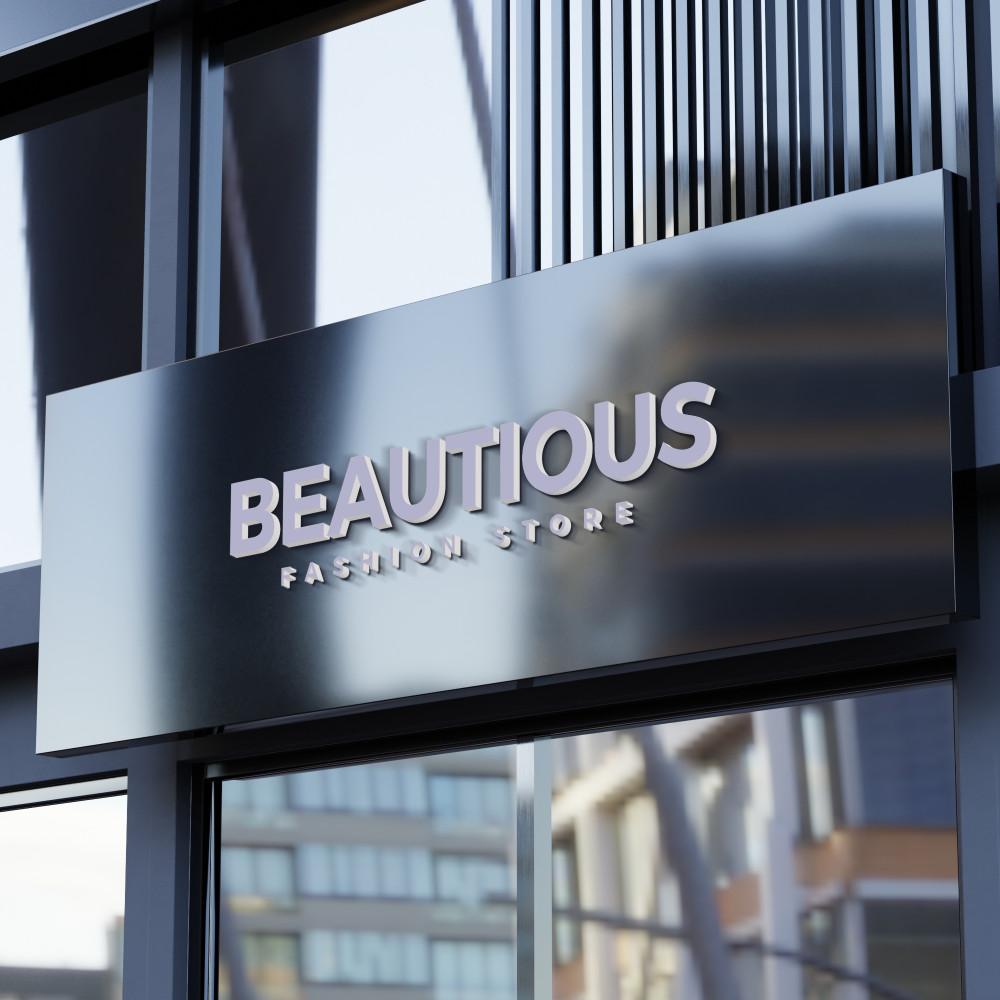 Durable aluminum business sign for an outdoor storefront