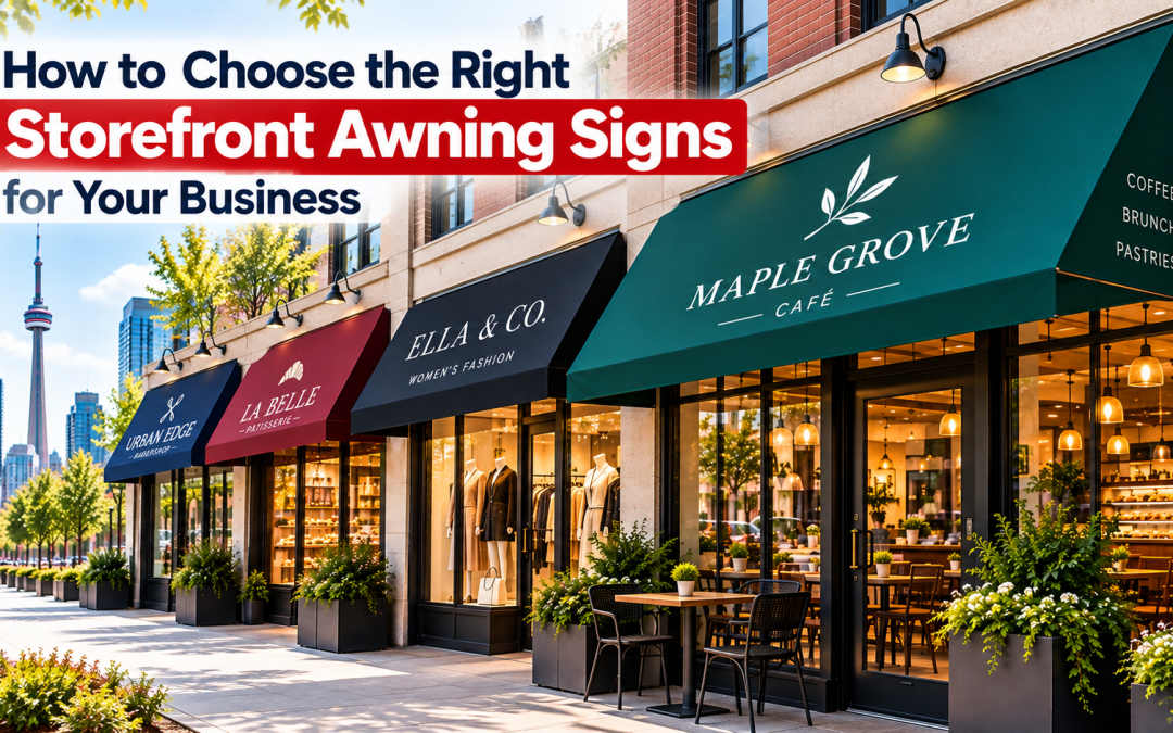 How to Choose the Right Storefront Awning Signs for Your Business