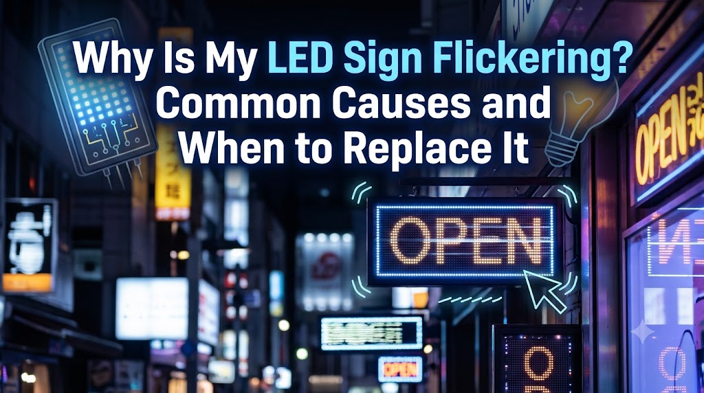 LED Sign Flickering LED Sign Flickering