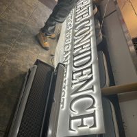 Push through signs