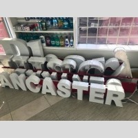 Lancaster custom 3D channel letter sign.